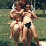 עם אבא והדר קיץ 1986